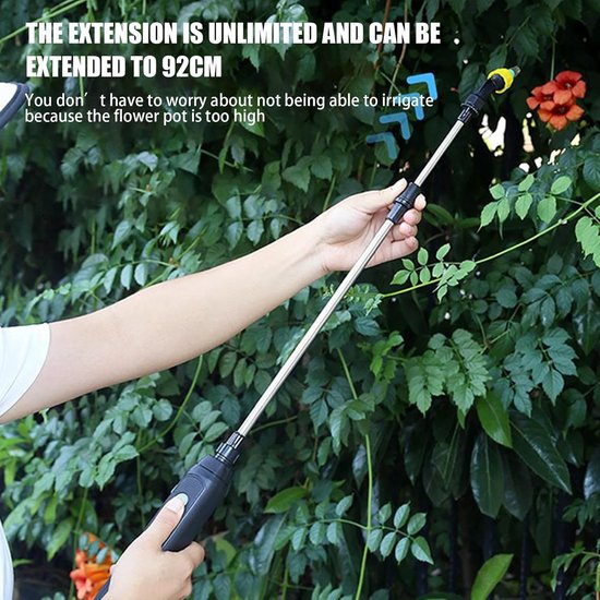 Rugzak Spuit - Tuinsproeier Elektrisch - Planten Verzorgen - Type-C Oplaadbaar - 8 Liter Capaciteit - Lichtblauw — afbeelding 4