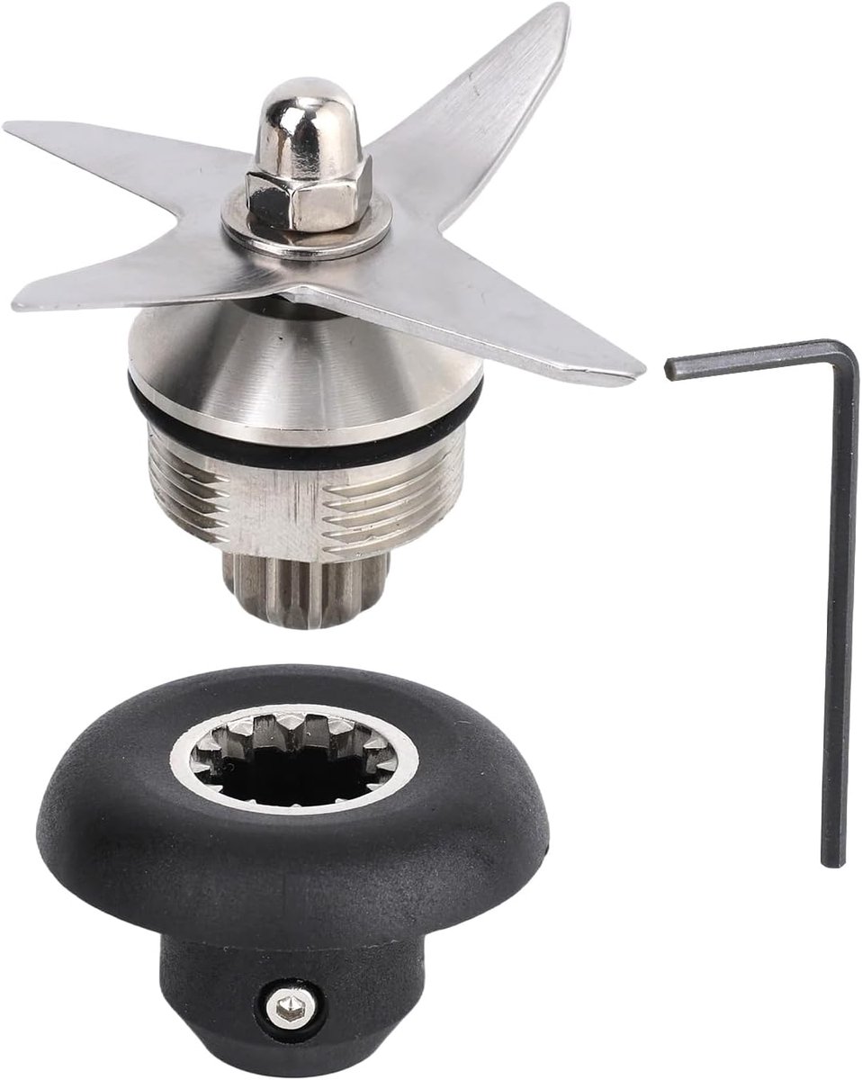 Reserve Onderdelen Blender - Blad & Aandrijving - Smoothies Maken - Roestvrij Staal - 950/1890ml Containers - Zwart Zilver