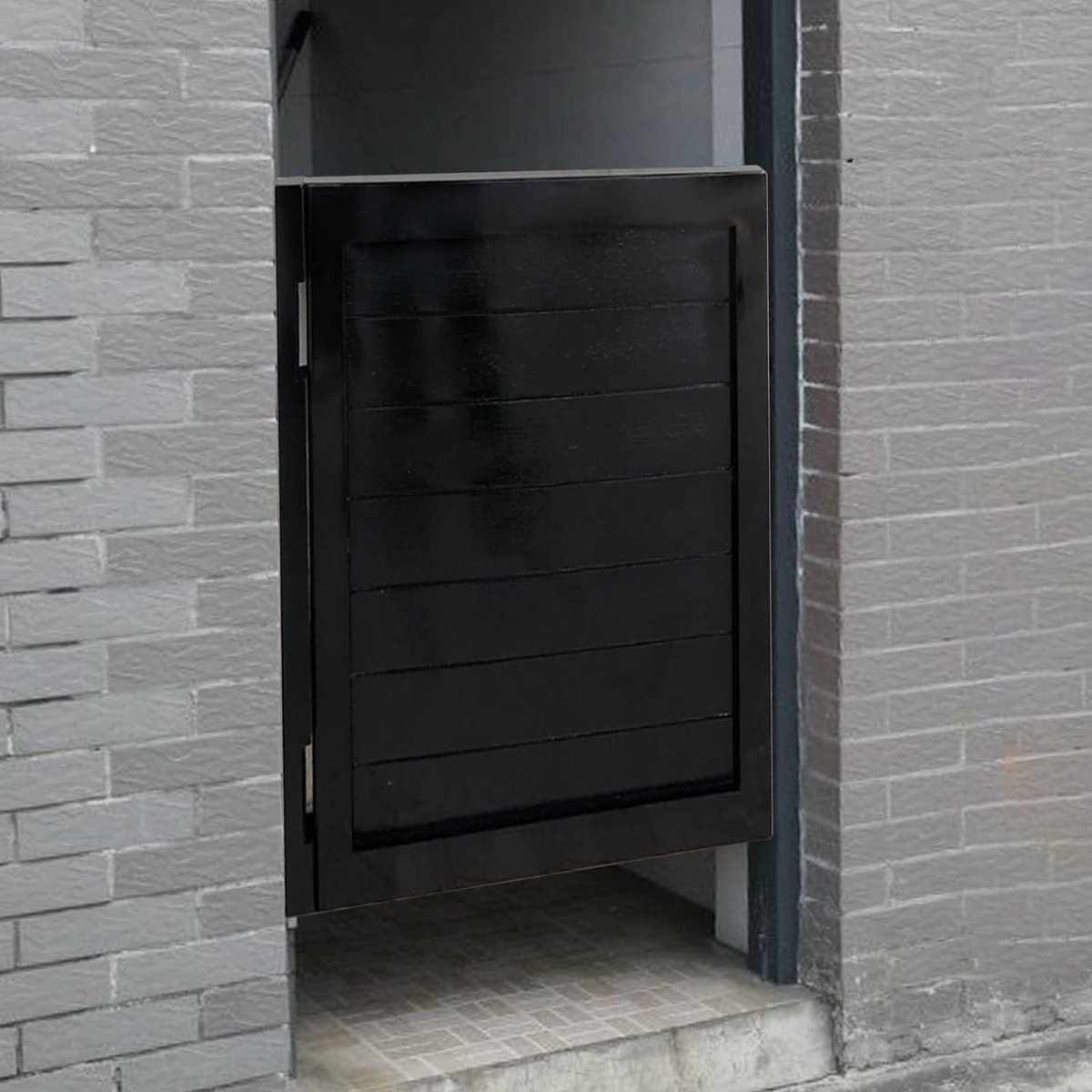 Houten Tuinpoort - Draaideur Enkele - Toegang Creëren - Inclusief Scharnieren - B50cm x H9