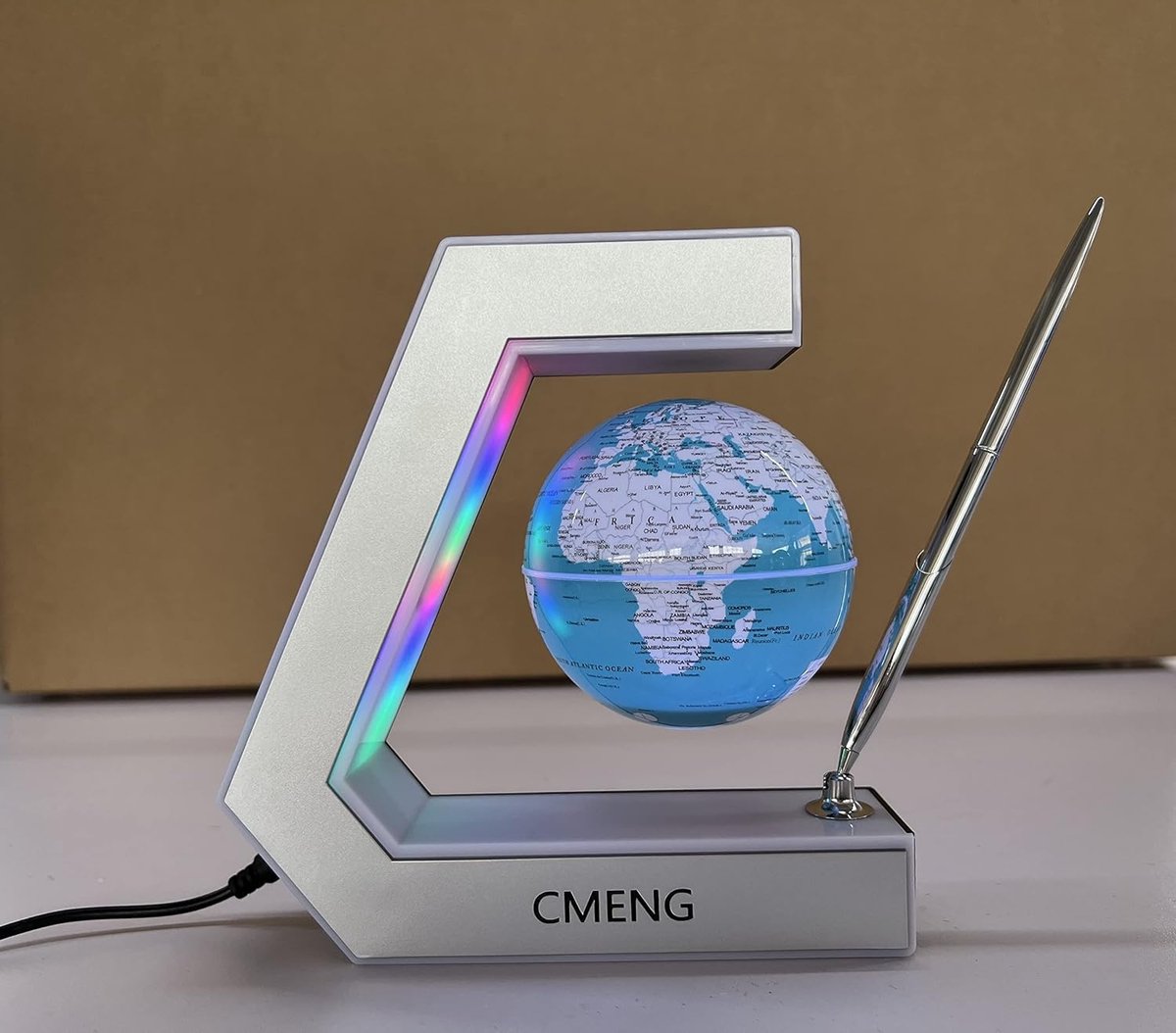 Zwevende Wereldbol - Decoratieve Aarde - Kantoor Decoratie - Magnetische Levitatie - 18.5 cm Breed