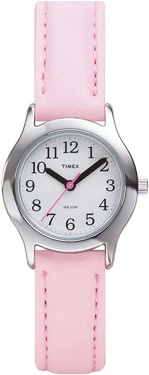 Kinderhorloge - Leren Klokkijken - Dagelijks Gebruik - Duurzaam Ontwerp - 24mm Band - Roze