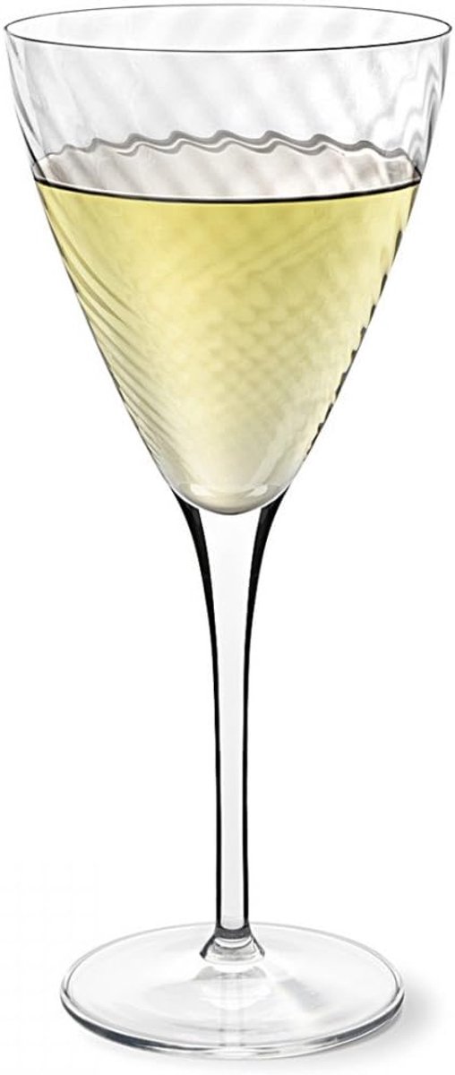 Witte wijnkelk - Glas Wijn - Feestelijke Gelegenheid - Elegante Vorm - 38 cl - Transparant