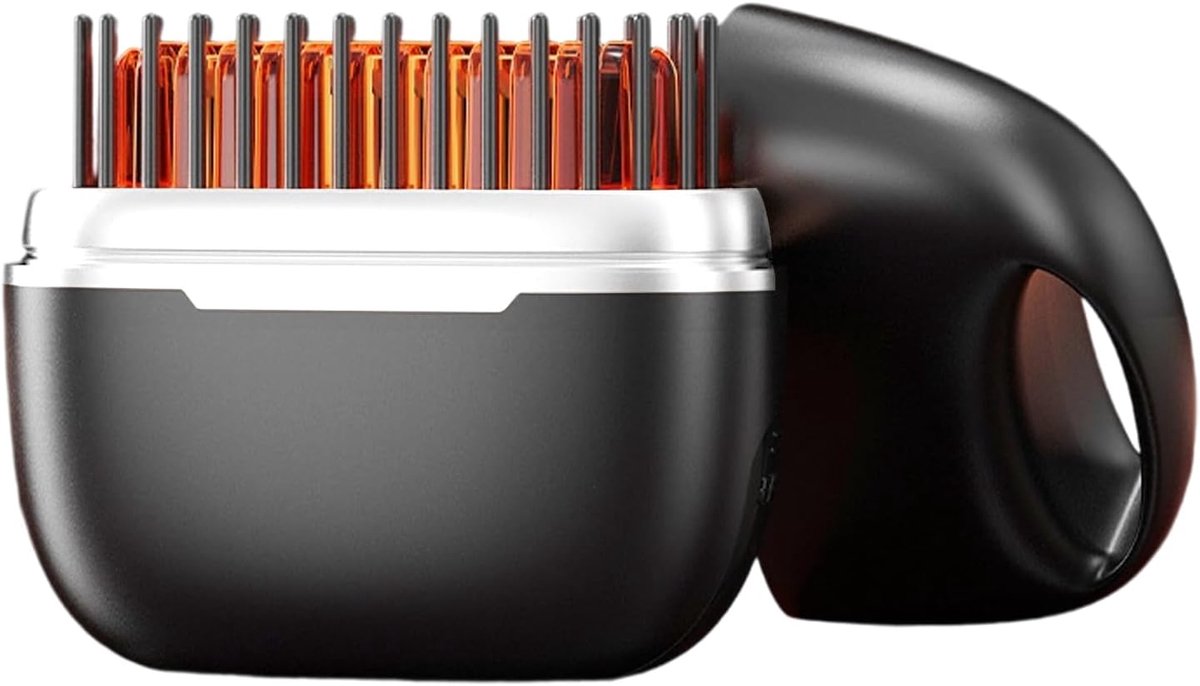 Draagbare Stijlborstel - Compact Haar Styling - Dagelijkse Haarverzorging - Draadloos en Draagbaar - 9 x 9 x 2.5 cm