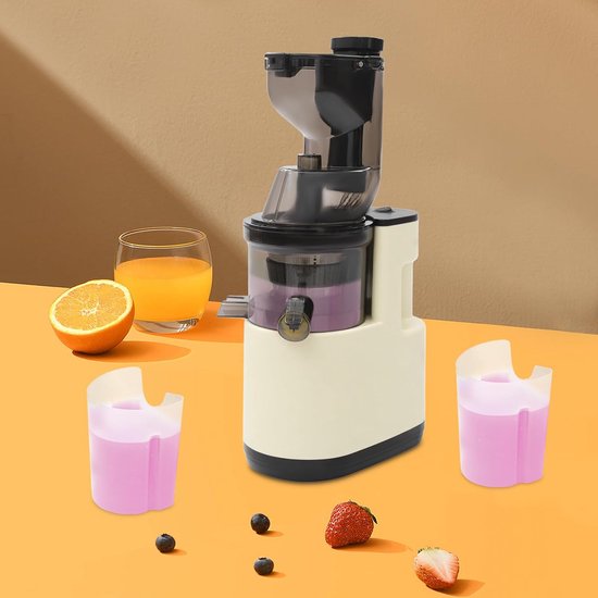 Elektrische Sapcentrifuge - Vruchtensapmachine - Gezond Leven - Hoge Sapopbrengst - 400ml Cup - Wit — afbeelding 2