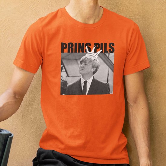 Oranje Koningsdag T-shirt Prins Pils Foto XL
