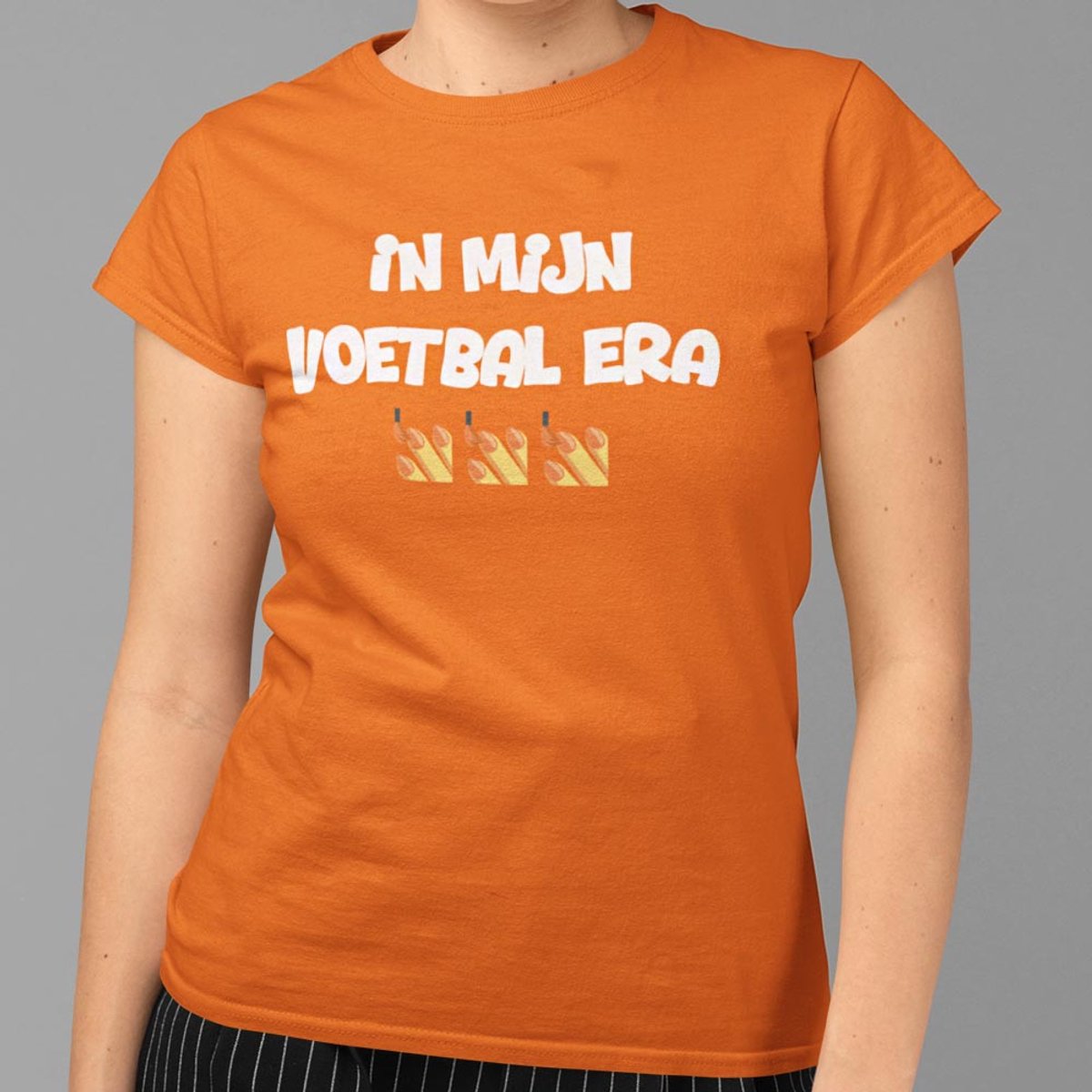 Oranje T-shirt "In Mijn Voetbal Era" L