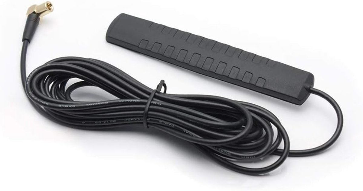 Raam Antenne - DAB Antenne - Auto Radio - Schijf Ontwerp - Compact Formaat - Zwart