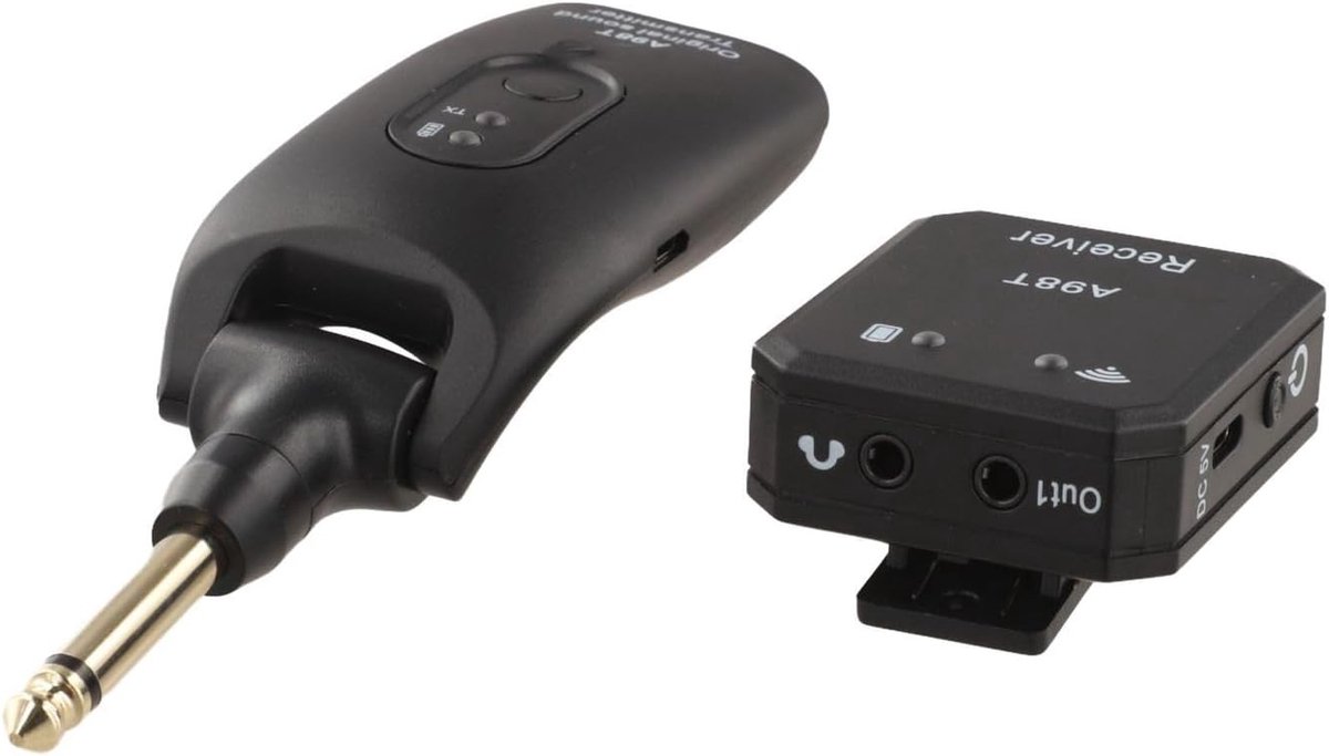 Draadloos In-Ear Systeem - Ontvanger Zender - Live Optredens - Frequentiehopping Technologie - 30 Meter Bereik - Zwart