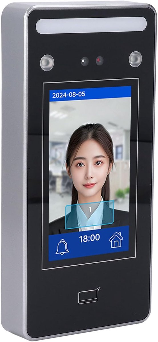 Gezichtsregistratie Systeem - Tijdklok Machine - Kantoor Fabriek - Dubbele Camera Snel - 43 inch Touchscreen