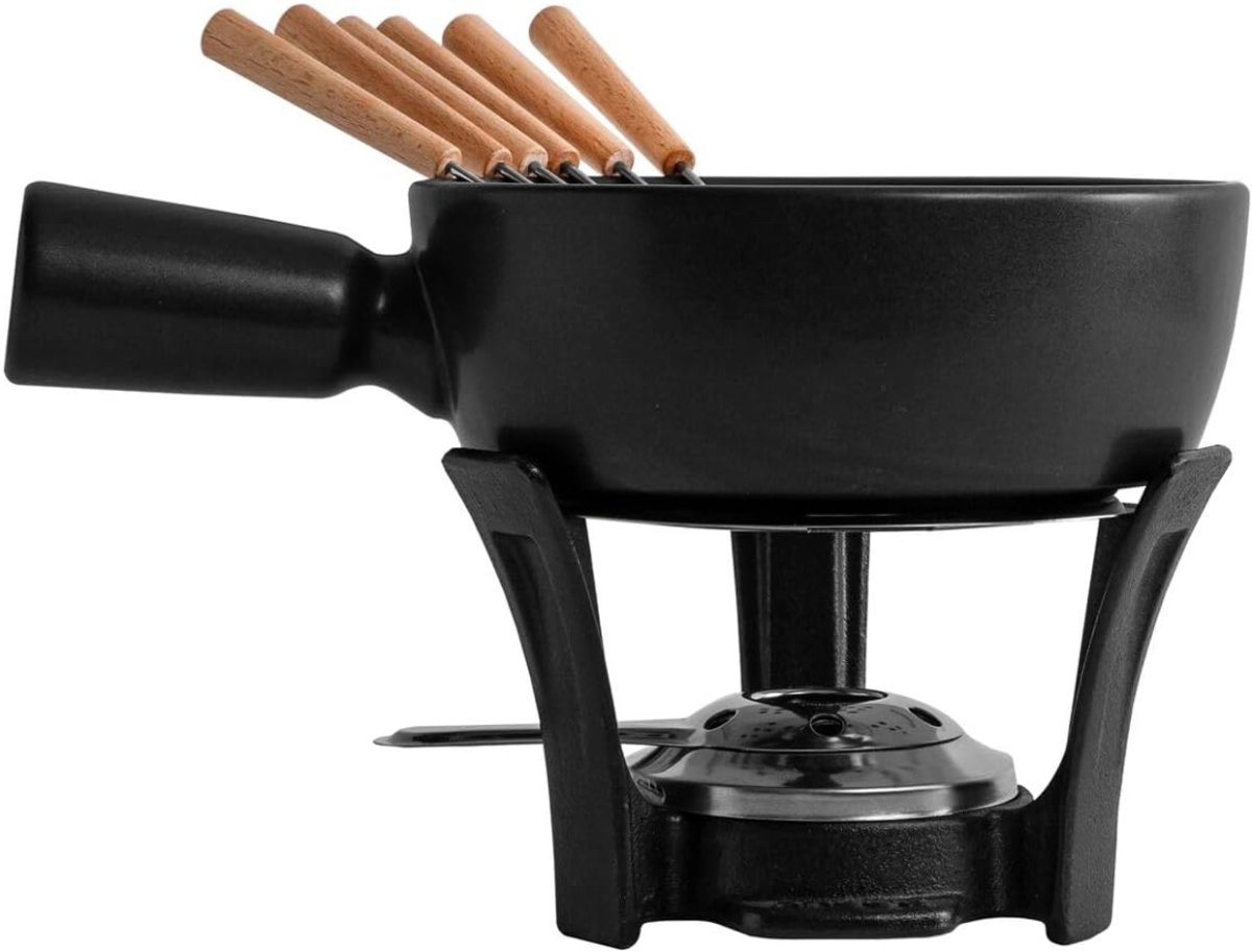RWB® Kaasfondue Set - Fondue Set - Kaasfondue - Zwart - 30 x 17 x 22 cm