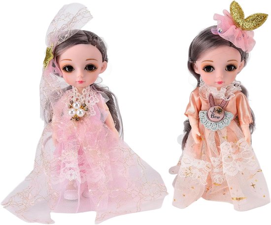 Poppen met Gewrichten - Aankleedpoppen Flexibel - Kinderspel Fantasie - Beweegbare Ledematen - 17cm Hoog - Diverse Stijlen — afbeelding 5
