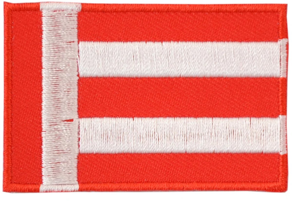Embleem vlag Eindhoven- Strijk embleem - Carnavalskleding - Carnaval accessoires