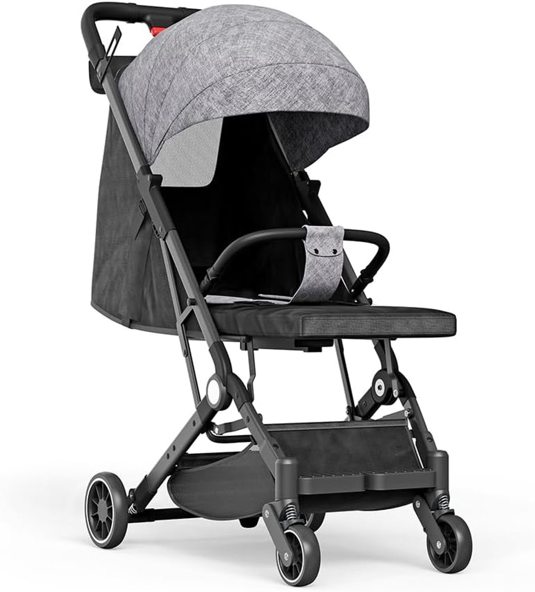Kinder driewieler - Loopfiets peuter - Buiten spelen - Veelzijdig ontwerp - 63 x 30 x 101 cm - Grijs