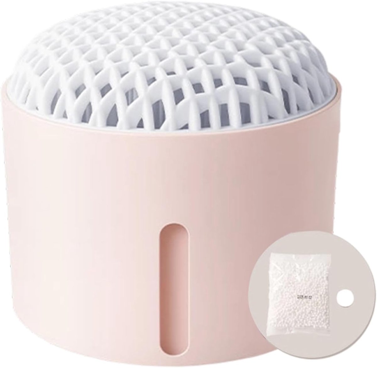 Vochtabsorber Box - Luchtontvochtiger Kast - Vochtige Ruimtes - Compact Ontwerp - 10 x 11 x 10 cm - Roze