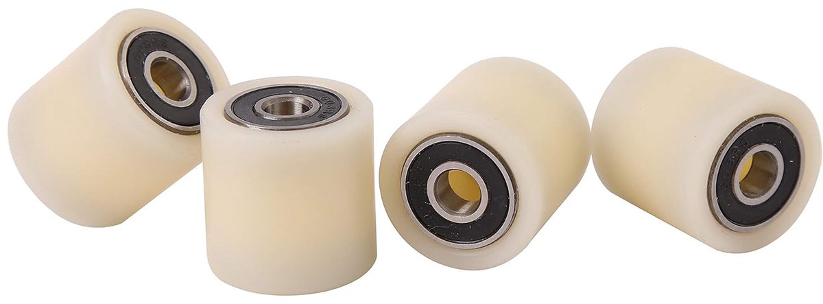 Nylon Rollen - Polyamide Wielen - Materiaal Transport - Precisie Bewerkt EU - 30x30x8 mm