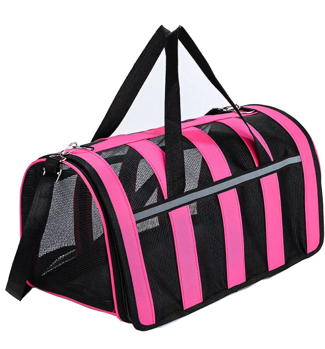 Ohpets® Reistas Kat - Roze - Tot 10kg - Opvouwbaar - 42x28x35cm