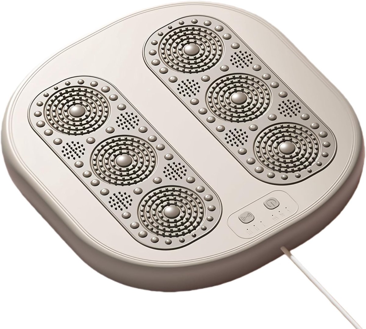 Voetwarmer Massageapparaat - Verwarmde Voetensteun - Ontspanning Thuis Kantoor - 3 Warmte Vibratie standen - 29x28x3.5cm