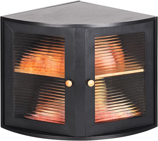GUUSII HOME Broodtrommel Houten Brood Opbergdoos voor Keuken Aanrecht Dubbeldekker Grote Voedselcontainer Zelfgemaakte Voorkant Opening Vintage Hoge Broodkast Houd Vers 36.5x24x34 cm (Wit