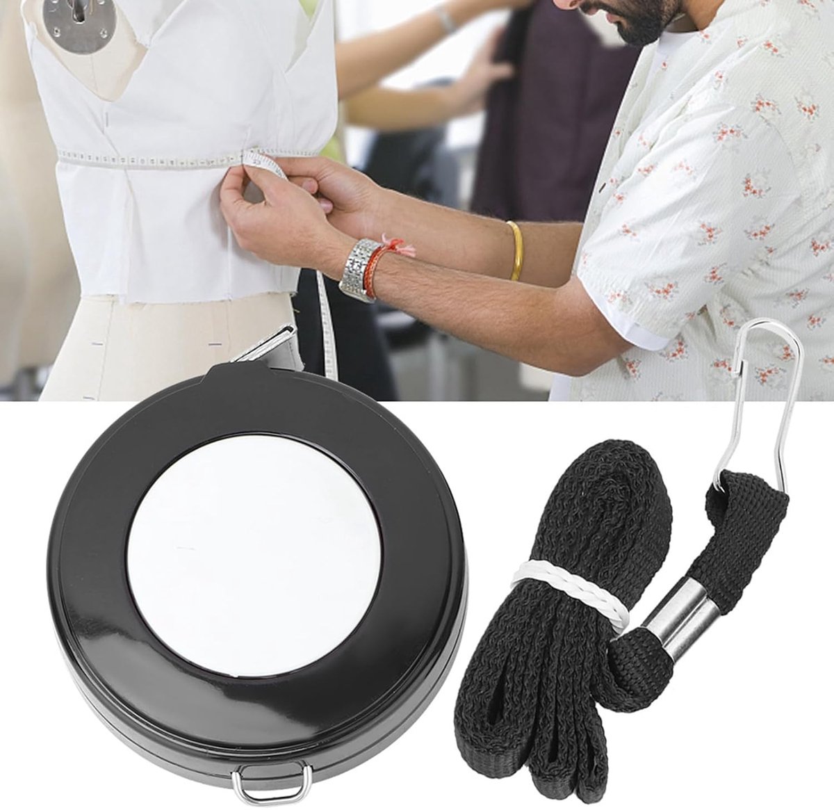 Meetlint Lichaam - Flexibel Meetlint - Kleding Maken - Dubbelzijdig Verloop - 150 Cm Lengte - Wit