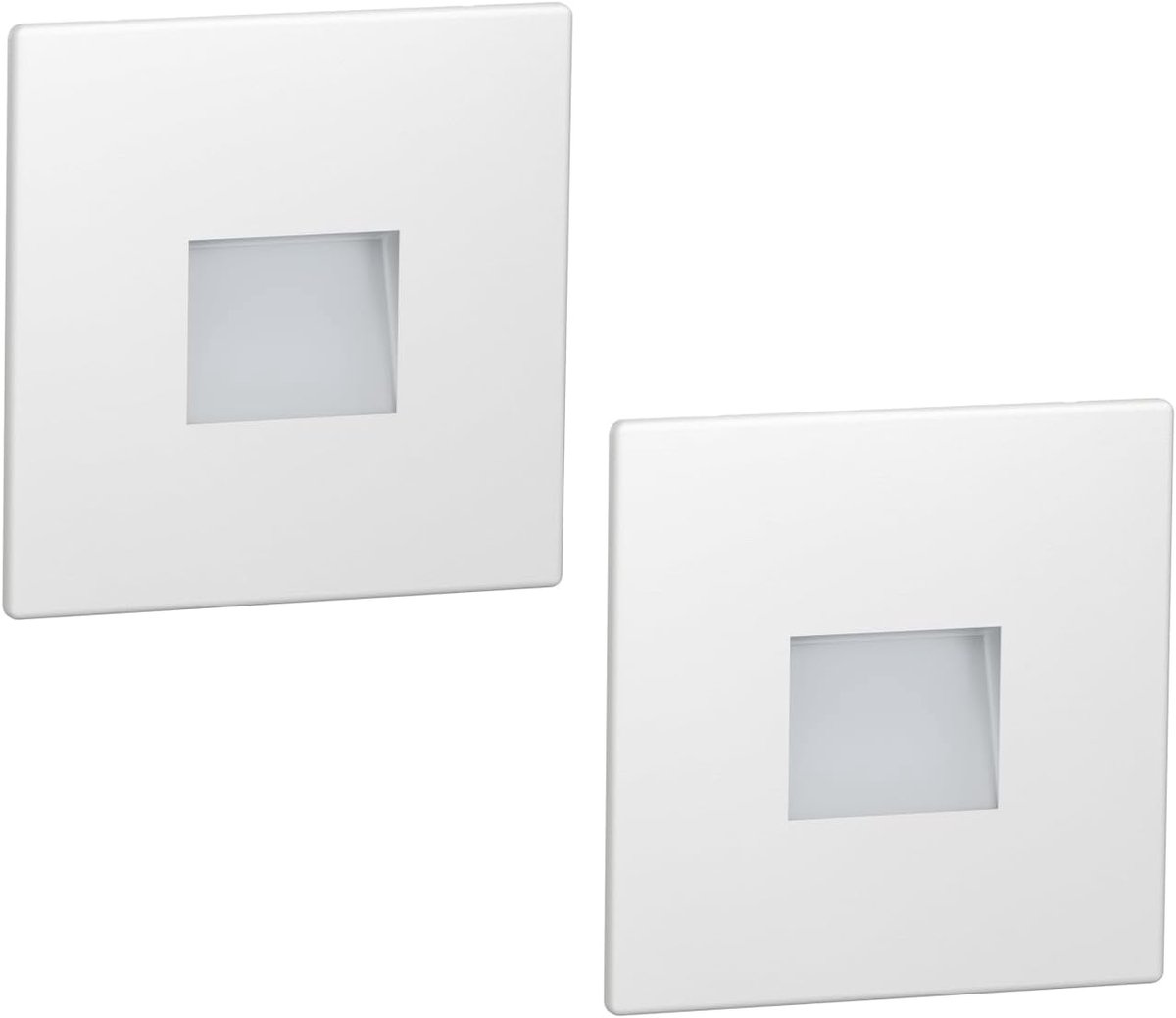 LED Traplamp - Inbouw Wandlamp - Oriëntatieverlichting Buiten - IP65 Waterdicht - 85x85mm 