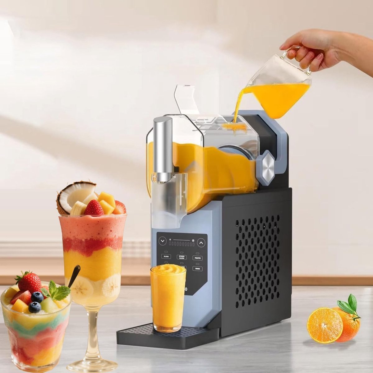IJs Machine - Softijs Maker - Drankjes Maken - Geen Extra Ijs Nodig - 47 x 46 cm