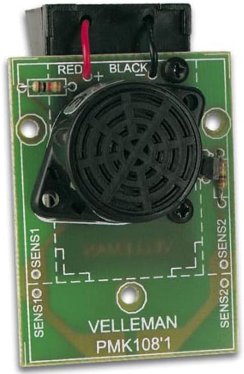 Wateralarm Kit - Detectie Alarm - Vroegtijdige Detectie - Afneembare Sensor - 45 x 70 mm - Zwart