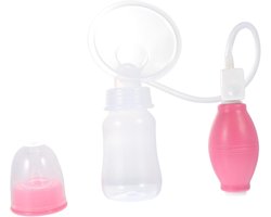 Handmatige Borstkolf - Moedermelk Collector - Borstvoeding Ondersteuning - Dubbele Set Inclusief Fles - 13 x 11 x 5.5 cm