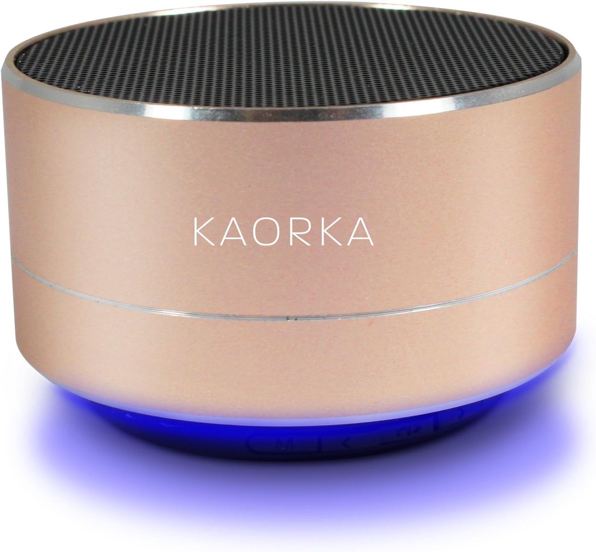 Draadloze Speaker - Mini Luidspreker - Muziek Streamen - Met LED Licht - 6 x 6 x 7 cm - Roze