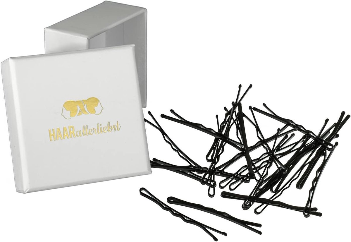Haarklemmen - Bobby Pins - Haar Styling - Unieke Grip Lak - 5 cm Lengte - Zwart