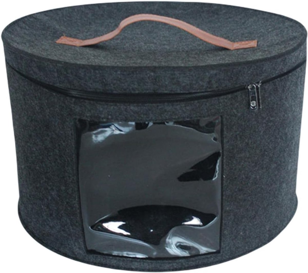 Hoedendoos Opbergbak - Opbergdoos Kast - Ruimte Besparen - Grote Capaciteit - 50x26cm - Zwart