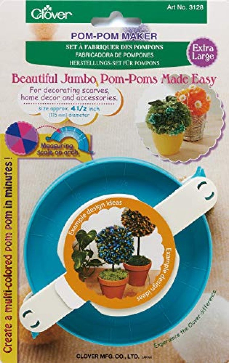 Extra Grote Pomponmaker voor Creatieve Projecten, Turquoise