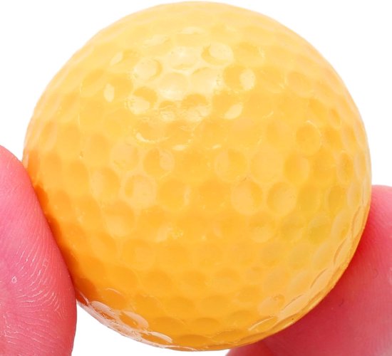 Drijvende Golfbal - Waterbaan Bal - Golfoefening Buiten - Windtunnel Ontwerp - 17 Inch Diameter - Geel — afbeelding 4
