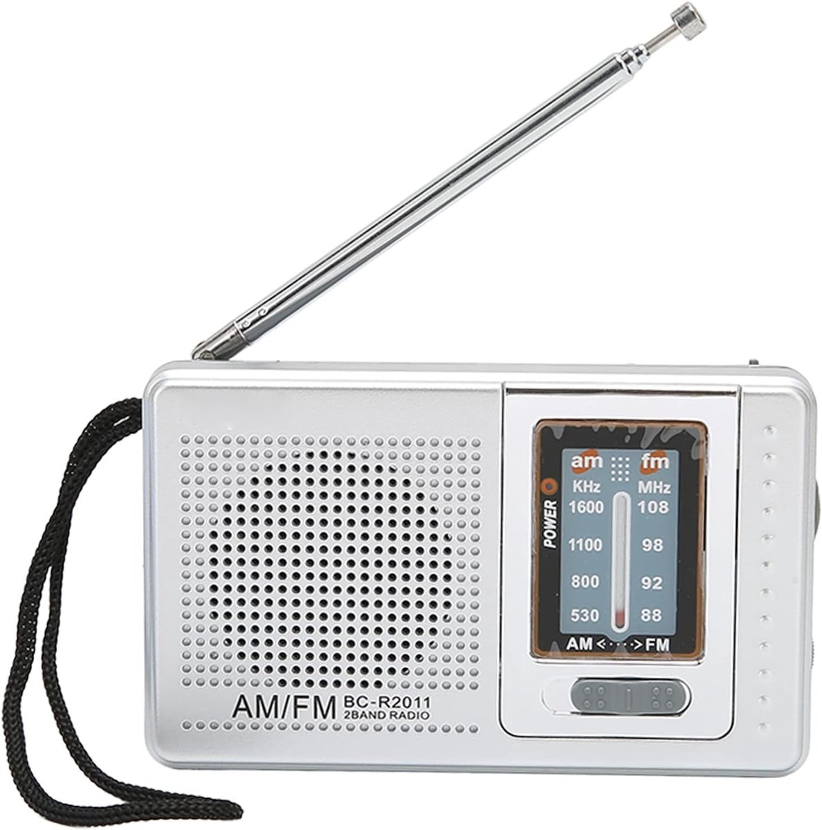 Draagbare Radio - AM FM Speaker - Nieuws Luisteren - Batterij Aangedreven - 11 x 5.99 x 3 cm