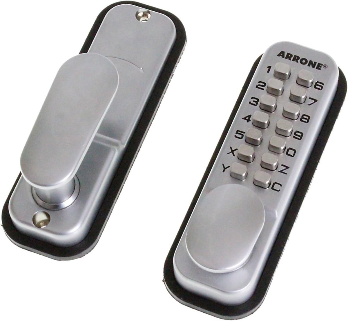 Digitaal Deurslot - Keypad Slot - Toegangscode Ontgrendelen - Zink Metaal Constructie - 5 x 5 x 152 cm - Chroom