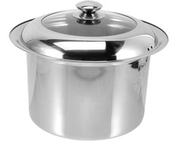 Rvs Spuwbak - Bedpan Urine Pot - Thuiszorg Assistentie - Met Deksel Antislip - 28 x 26 x 16 cm