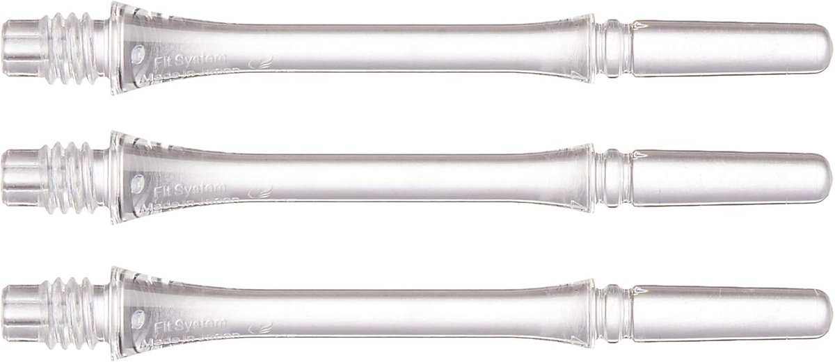 Dart Shafts - Dart Accessoires - Precisie Darts - Slank Spinning Ontwerp - Lengte 4 - Transparant