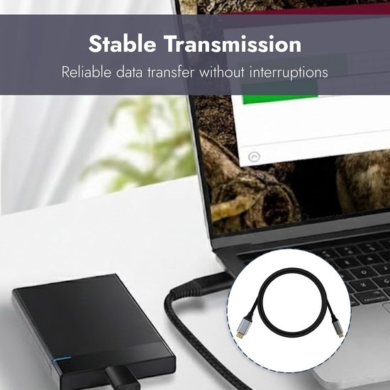 USB C naar Micro B - Externe Harde Schijf Kabel - Data Overzetten - Directe Verbinding - 0.5 Meter — afbeelding 4