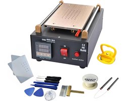 LCD Scherm Separator - Telefoon Reparatie - Schermen Ontleden - Ingebouwde Vacuümpomp - Tot 8 Inch - Zwart