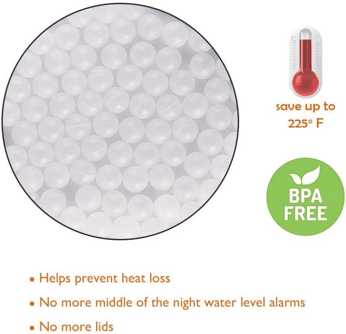 Sous Vide Kookballen Waterbad Ballen Precisie Koken Inclusief Droogzak 20mm 250 Stuks Wit