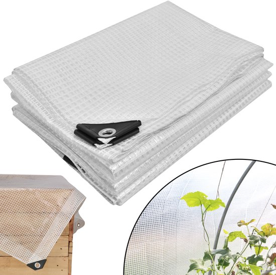 Bâche de protection extérieure KOTARBAU® - transparente et imperméable - 5 x 8 m