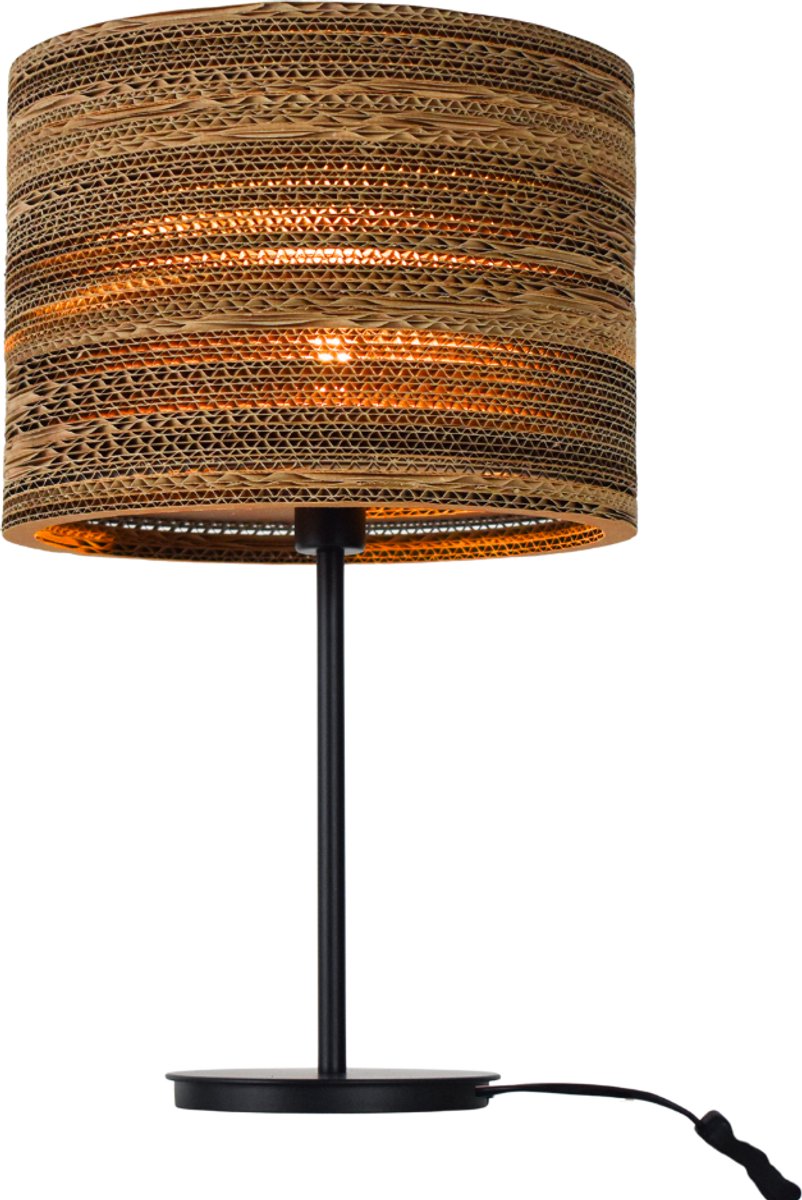 Kartonnen interlaken lamp - Diameter 26 cm | E14 - Kartent
