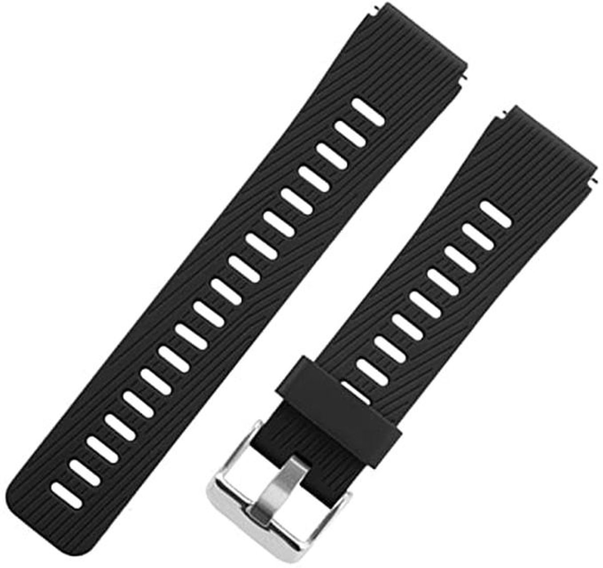 Vervangende siliconen horlogeband voor Casio F-84, F-91, F-94, F-105, A158, A168 - 18mm