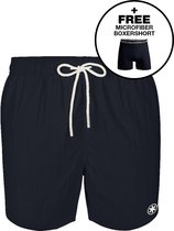 Muchachomalo Maillot de bain Hommes - 1 Pack + Boxer - Blauw - Maillot de bain Hommes