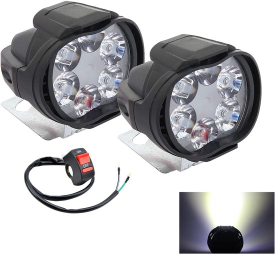 LED-motorfietsverlichting Set met 6 Mini-Dagrijverlichting