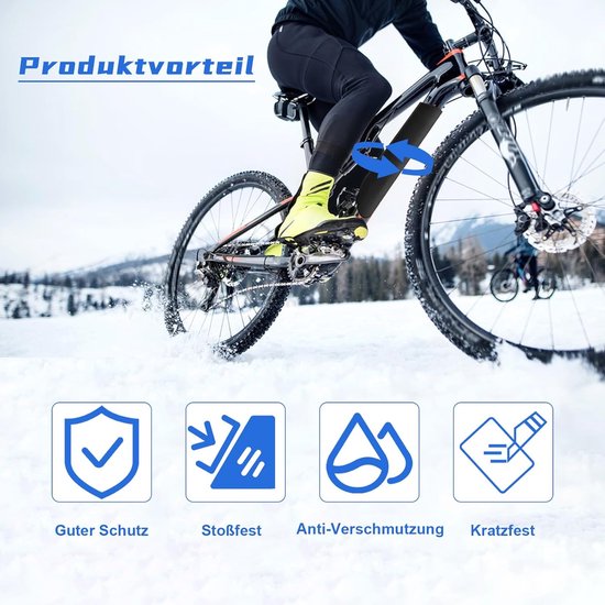 E-bike Accu Beschermhoes - 54*38cm - Integrated Battery Cover - Accuafdekking - Accuhoes Electrische Fiets Of E-Bike - Universeel - Accuhoes - Fietsaccu Beschermhoes - 1 stuk - blauw/zwart van Merkloos — afbeelding 2