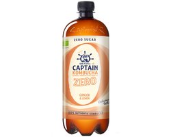 The Gutsy Captain Kombucha Zero Ginger Lemon BIO (1000 ml)