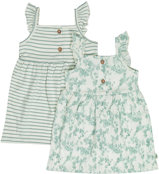 Dirkje Meisjes 2-Pack Jurk - Off-white