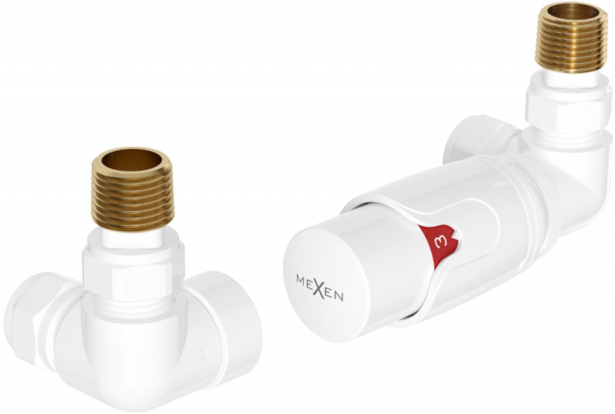 Mexen G00 axiaal thermostaatset, wit - W903-900-20