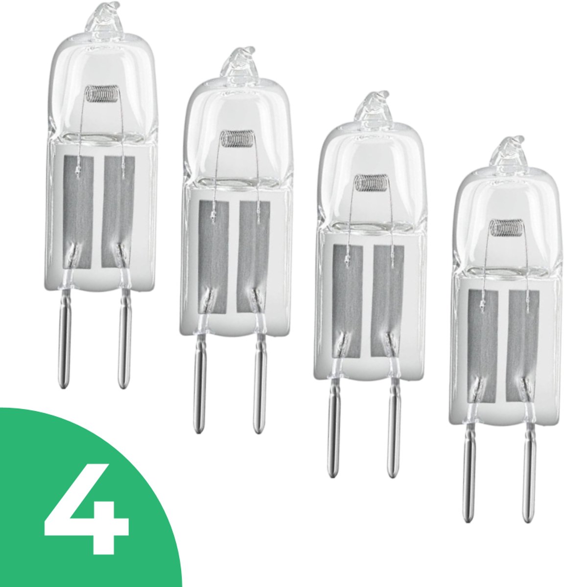 Trixline Mini Halogeenlamp G4 - 35W - Warm Wit Licht (2700K) - 540 lm - 3 jaar - Dimbaar - 4 stuks