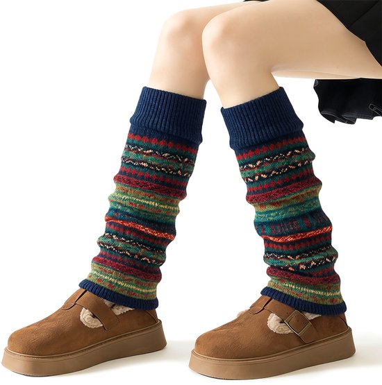 Épaisses chaussettes d'automne/hiver - Chaussettes Slouch - Chaussettes de jambe chaudes extra longues - Protecteurs de genou pour bottes - Longues chaussettes de jambe chaudes d'hiver - Chaussettes de jambe chaudes épaisses tricotées
